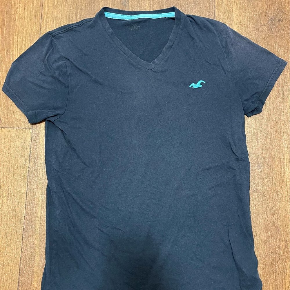 Blue Hollister V-Neck